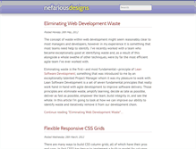 Tablet Screenshot of nefariousdesigns.co.uk